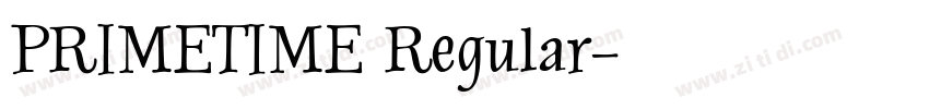 PRIMETIME Regular字体转换